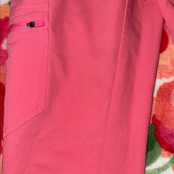 FIGS Zamora Hot Coral Scrub Pants - Picture 2 of 4